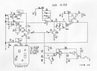 Dod FX55B ;distortion schematic circuit diagram